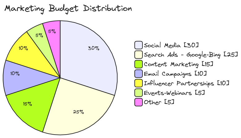 Marketing Budget Distribution | Blocks And Arrows