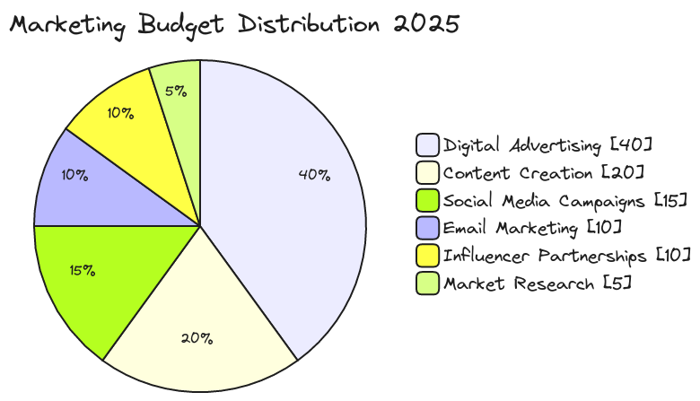 Marketing Budget Distribution 2025 | Blocks And Arrows