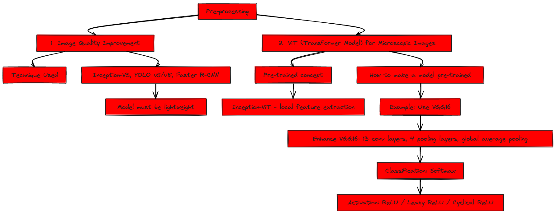 Microscopic Image Processing & Model Development Flow | Blocks And Arrows
